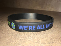 We're All In This Together Bracelet - Black Silicone